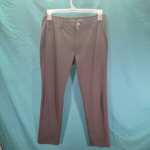 Bonobos Mens Stretch Dress Pants 31X30 Gray 96% Polyester 4% Elastane